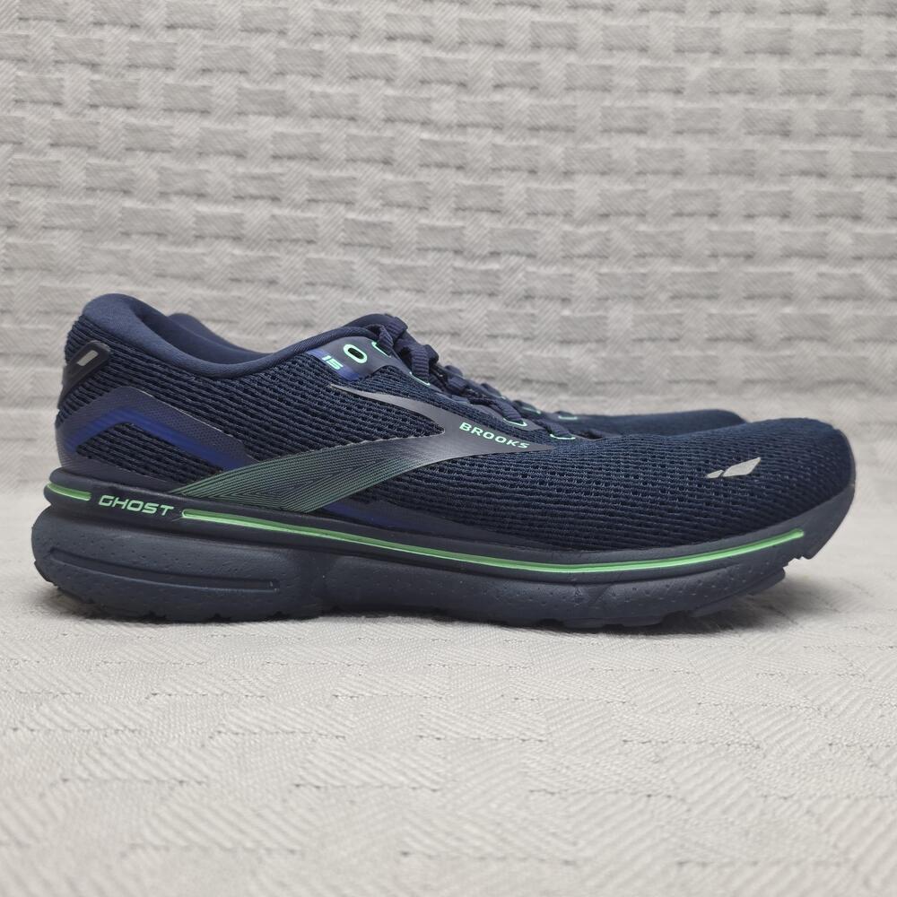 Brooks Ghost 15 Mens Size 9.5 Blue Running Shoe Cushioned D Width 1103931D428